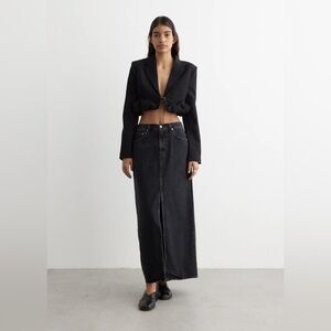 Agolde Leif Denim Maxi Skirt size 30